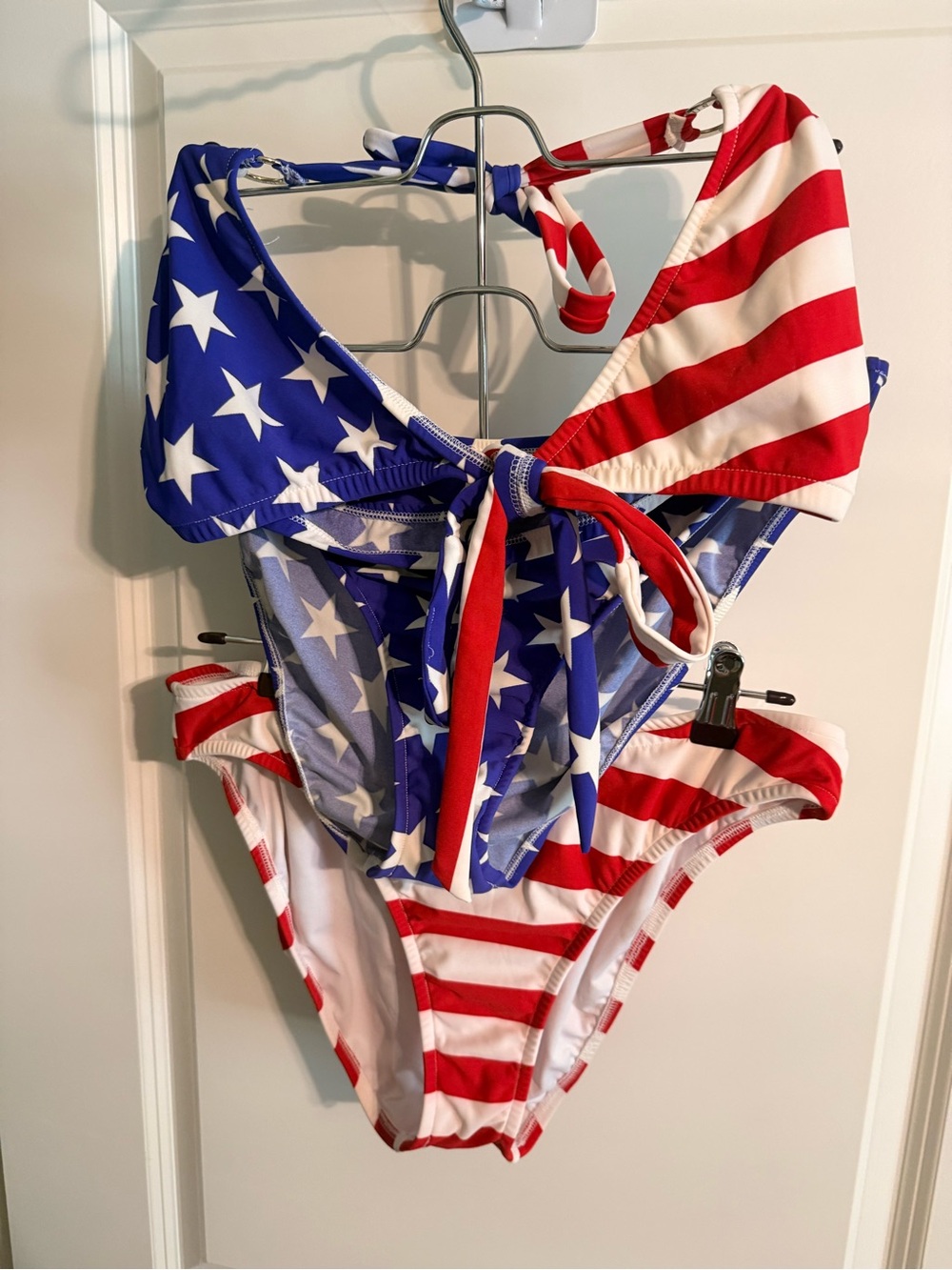 VENUS Girls' Red White & Blue Star-Spangled Bikini Set